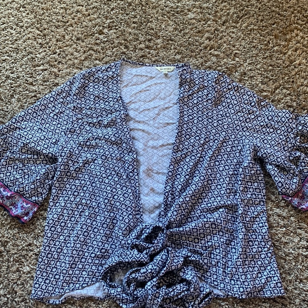 Tie Front Blouse